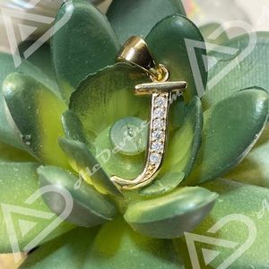 J Initial Pendant (gold plated)